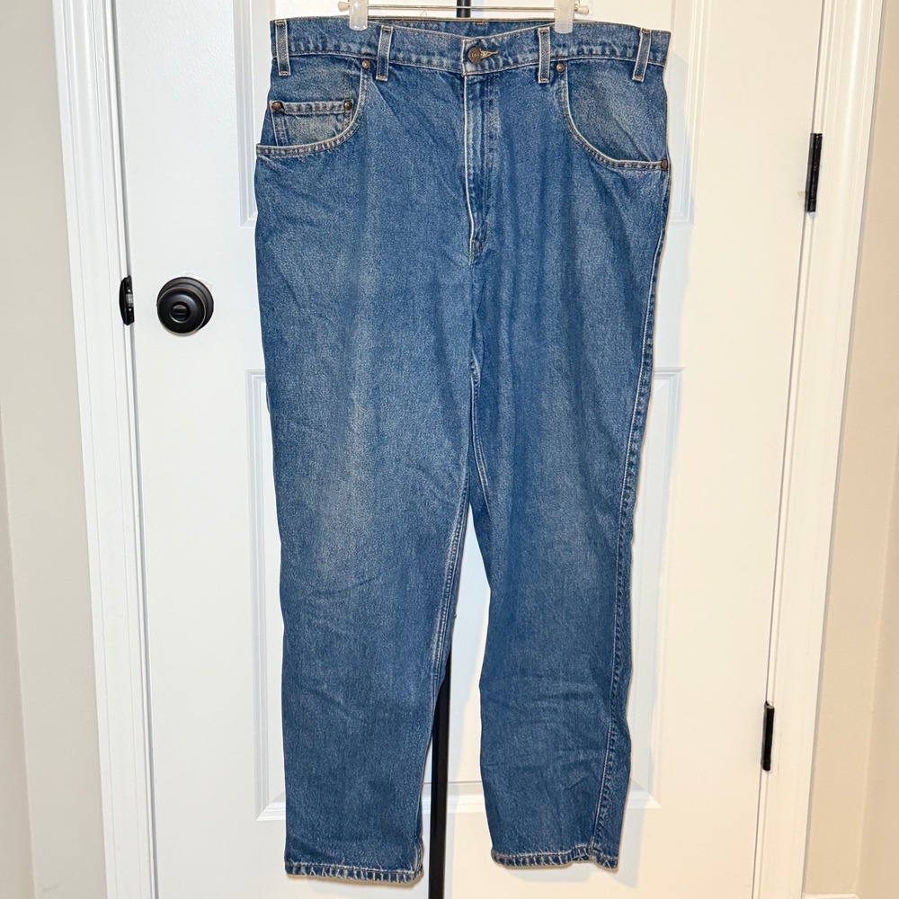 Vintage Levis 545 Orange Tab Jeans Mens 36x30 Medium Wash Loose Tapered Leg